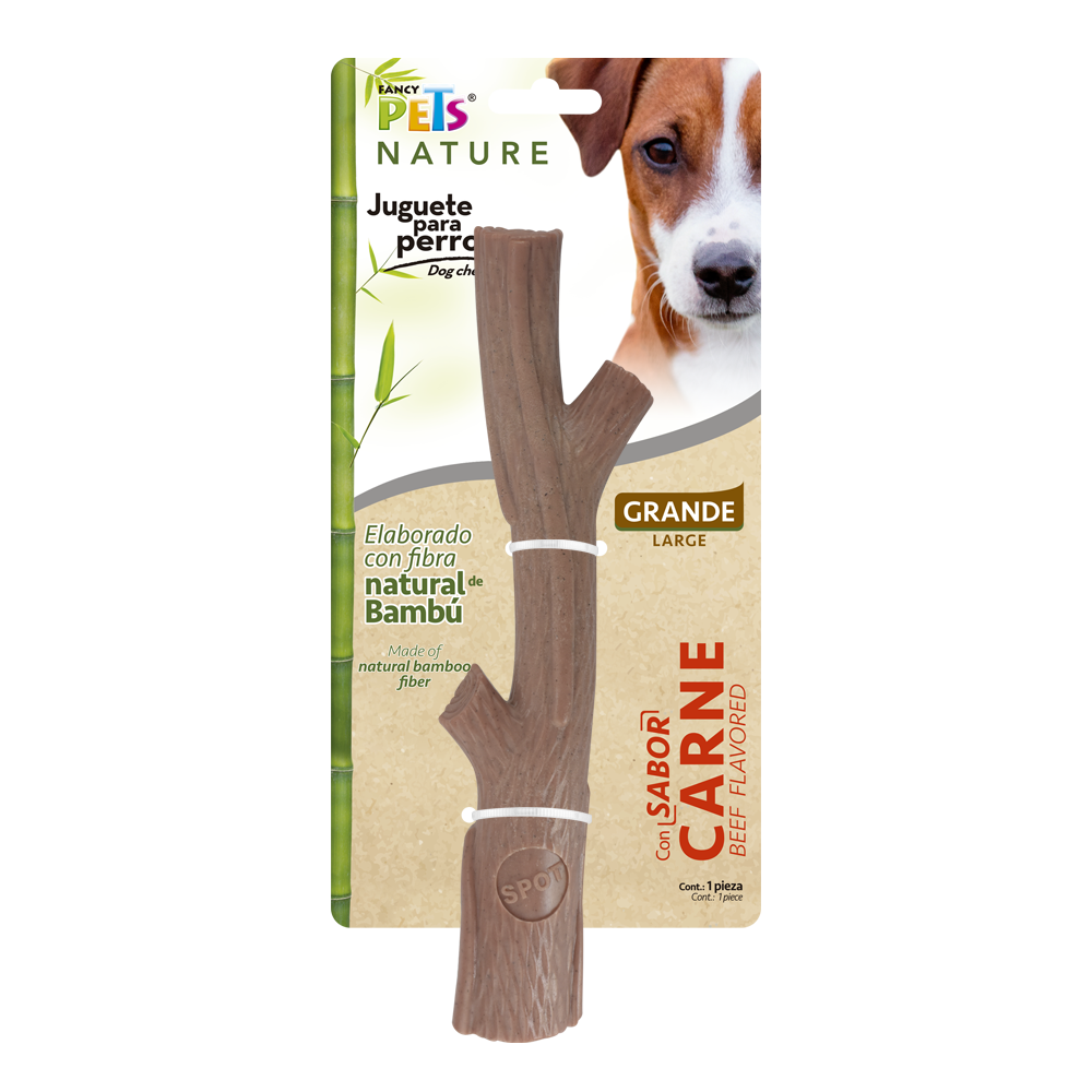 Juguete Rama Bambu Plus GDE Sabor Carne Nature Fancy Pets