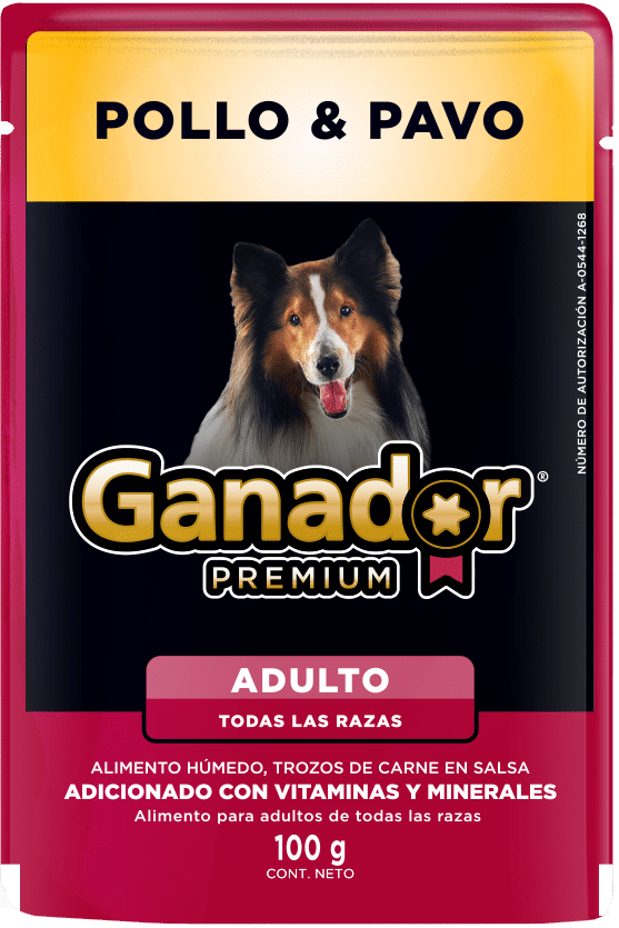 Ganador Premium Adulto Todas las Razas Pollo y Pavo Sobre