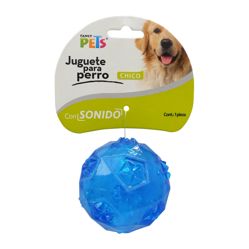 Juguete Pelota Prisma CH C/Sonido Fancy Pets