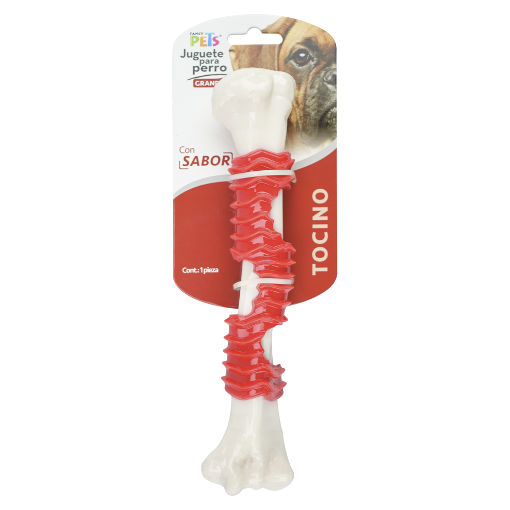 Juguete Femur GDE Sabor Tocino Fancy Pets