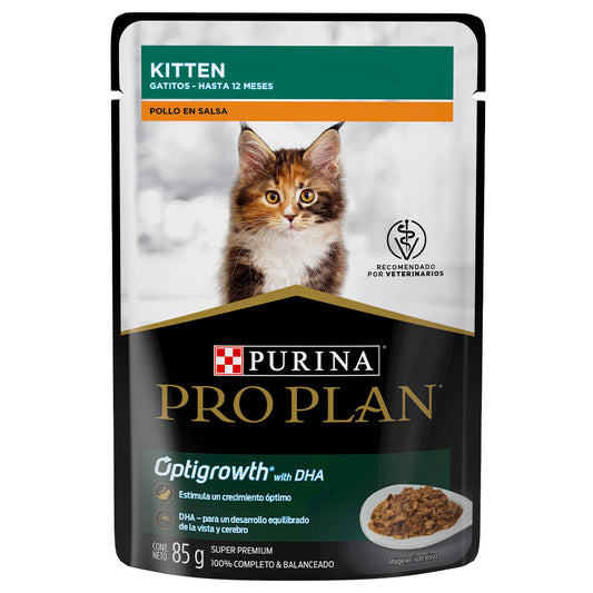 Purina Pro Plan Alimento Húmedo Kitten Pollo en Salsa Sobre