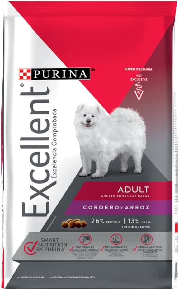 Purina Excellent Alimento Seco para Perro Adulto Cordero