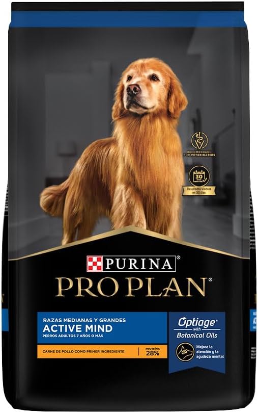 Purina Pro Plan Alimento Secopara  Perro Adulto Active Mind Razas Medianas y Grandes