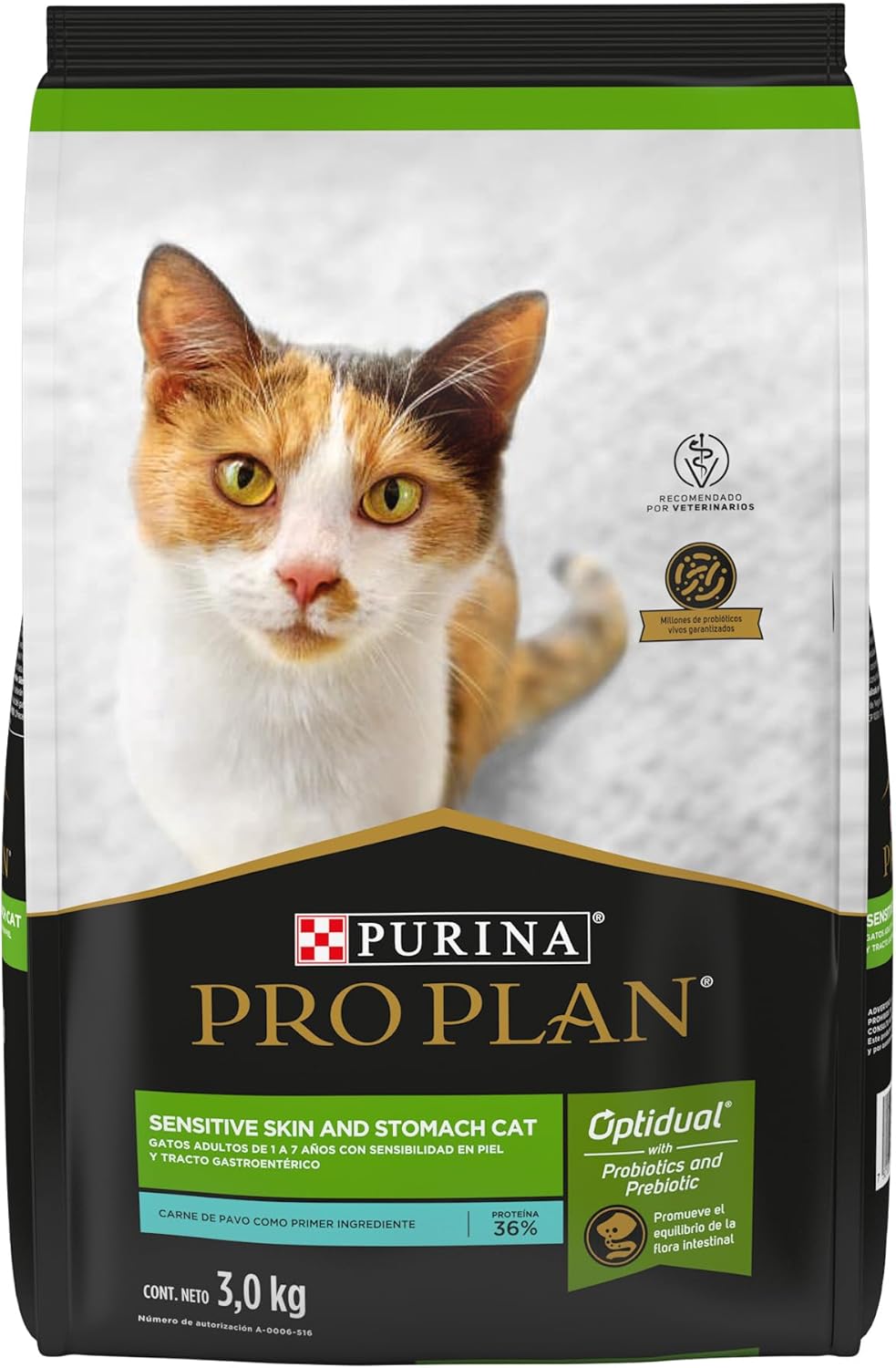 Purina Pro Plan Alimento Seco Sensitive Skin & Stomach para Gato