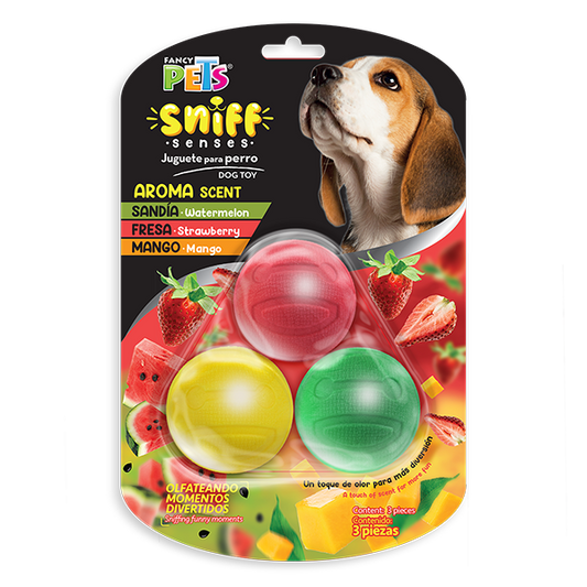 Juguetes 3 Pack de Pelotas C/Aroma Fancy Pets
