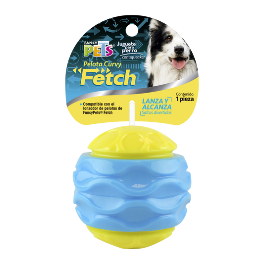 Juguete Pelota Curvy C/Sonido Fetch Fancy Pets