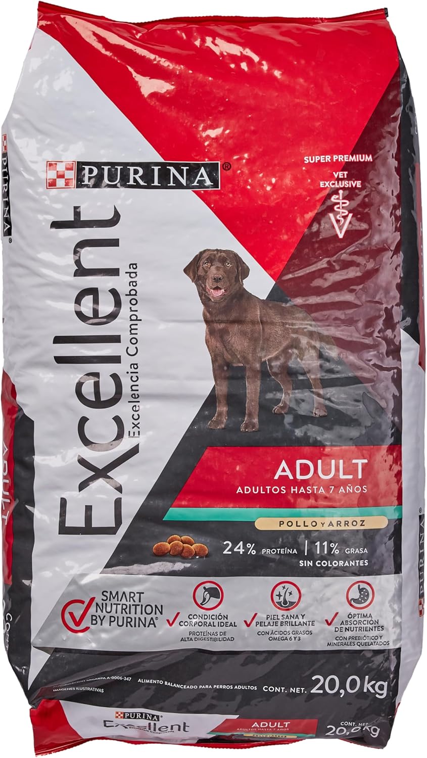 Purina Excellent Alimento Seco Perro Adulto Razas Medianas y Grandes