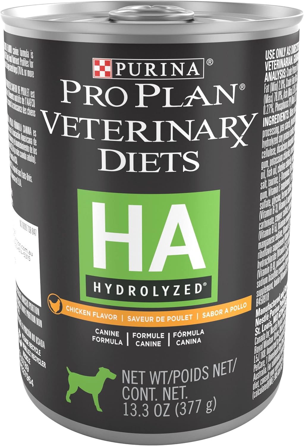 Purina Pro Plan Alimento Seco Veterinary Diets Hydrolyzed para Perro Lata