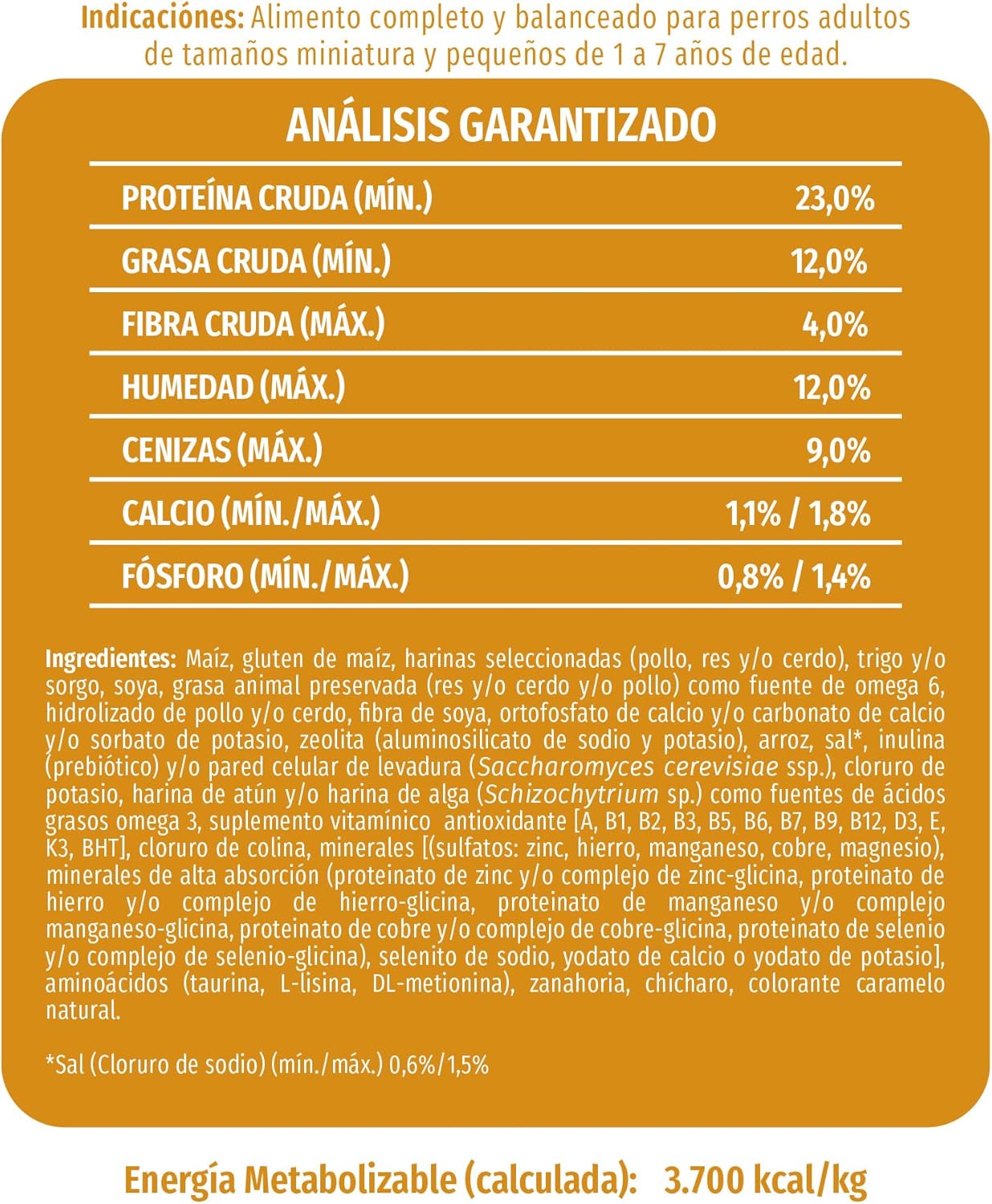 Dog Chow Adulto Razas Pequeñas