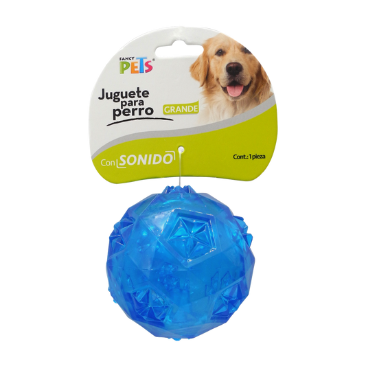 Juguete Pelota Prisma GDE C/Sonido Fancy Pets