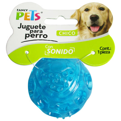 Juguete Pelota Flexible CH C/Sonido Fancy Pets