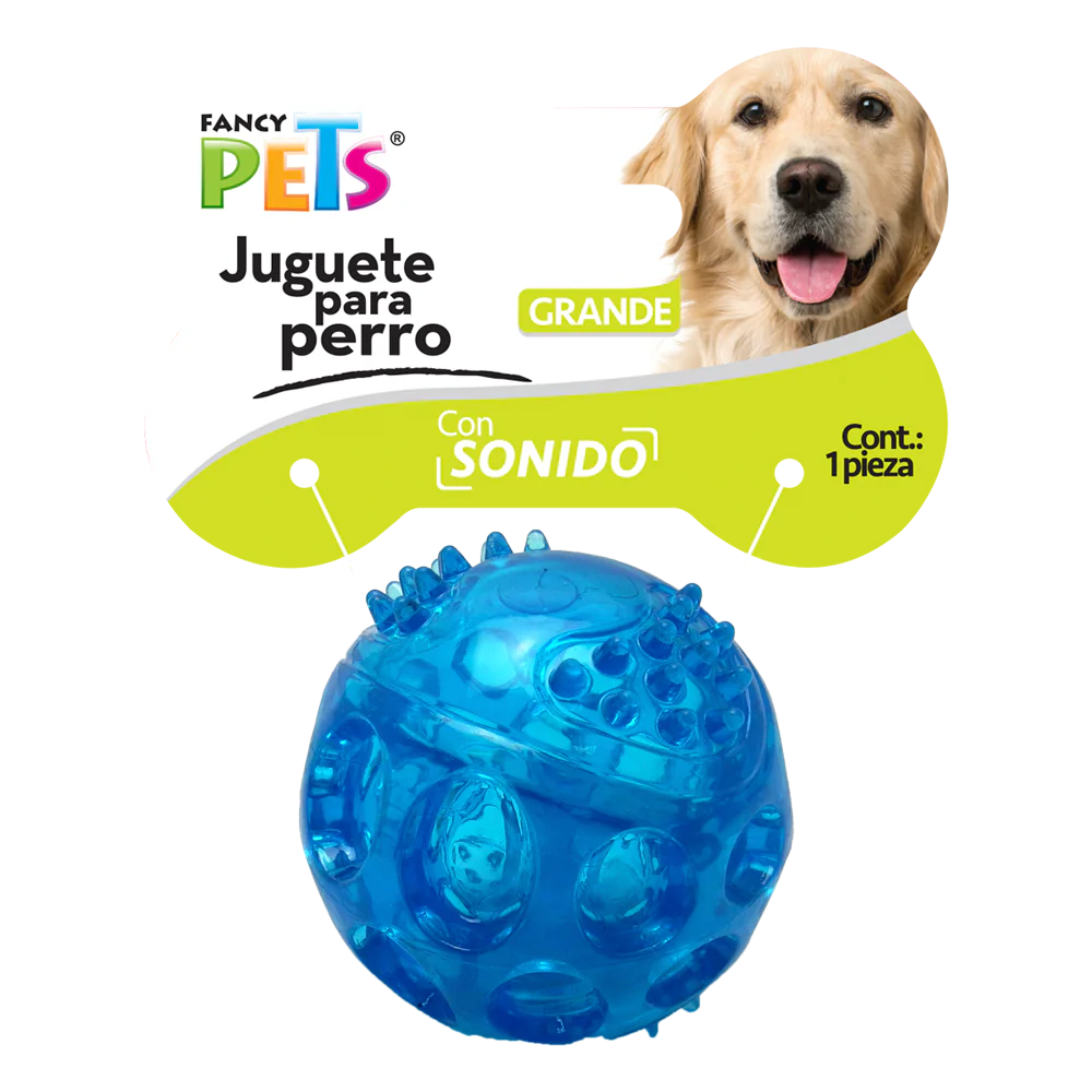 Juguete Pelota Flexible GDE C/Sonido Fancy Pets