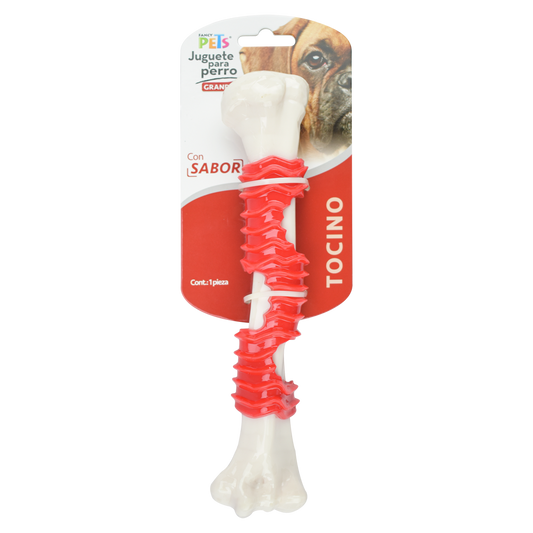 Juguete Femur GDE Sabor Tocino Fancy Pets