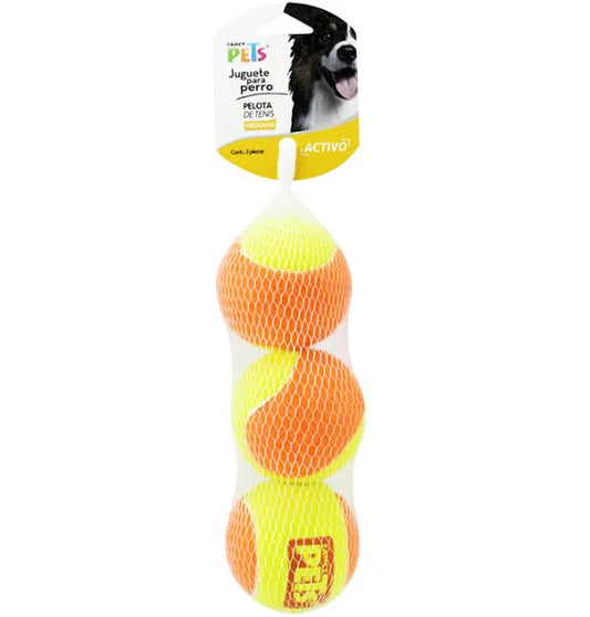 Pelota Grande de Tenis Bicolor 1 Pieza Fancy Pets