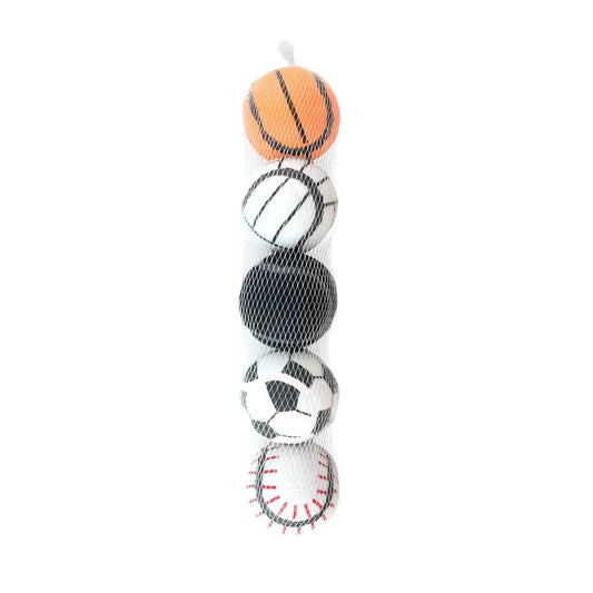 Juguete Pelota de Tenis Deportivas C/Squeaker 5 Piezas Fancy Pets