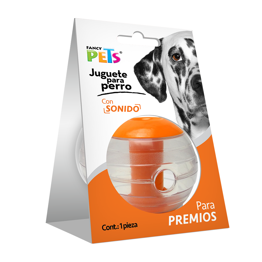 Juguete Pelota C/Sonido P/Premios Fancy Pets